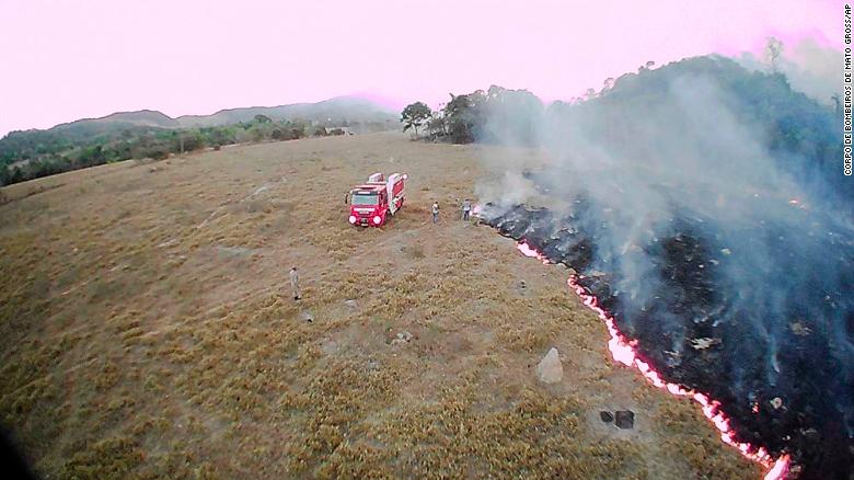 A lot of smoke around it Description automatically generated