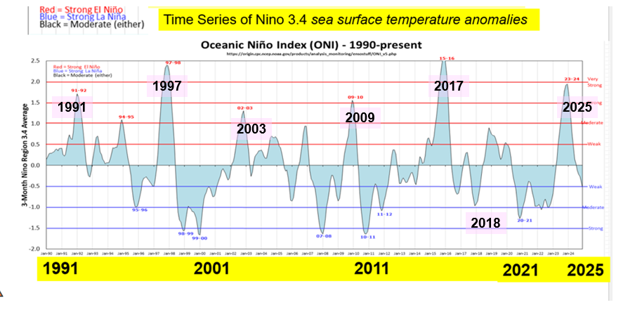 A graph showing the time of a sea surface temperature and the time of a sea surface temperature AI-generated content may be incorrect.